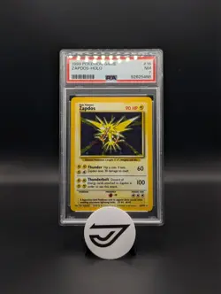 1999 Pokemon Game 16 Zapdos Holo Shadowless PSA 7 NM - 139943238 - Image 1