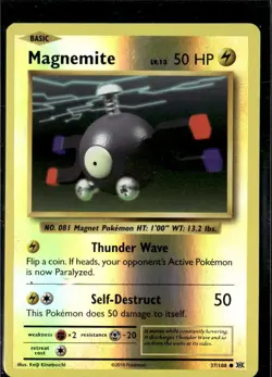 Pokemon Magnemite 37/108 XY Evolutions Reverse Holo Common LP - Image 1