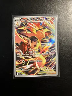 Ethan's Typhlosion 190/182 Destined Rivals Illustration Rare Holo Pokemon - Image 1