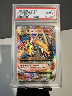 2016 Pokemon XY - M Charizard EX 13/108 Evolutions Holo - PSA 10 - Image 1