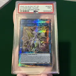 Accesscode Talker Starlight Rare BLCR-EN093 1st Edition PSA 9 Mint Yu-Gi-Oh - Image 1