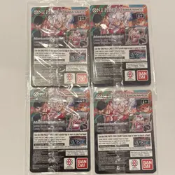 Sealed One Piece Monkey.D.Luffy US Basketball Voyage Holo P-055 Card (Lot of 4) - Image 2
