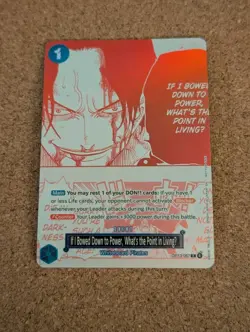 If I Bowed Down to Power What's the Point in Living OP13-057 One Piece Promo NM - Image 1