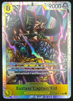 EUSTASS "CAPTAIN" KID OP10-112 NM SR ROYAL BLOOD ONE PIECE 2025 - Image 1