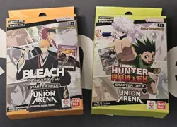 New Sealed Union Arena Super Pre-Release Starter Decks Bleach & Hunter X Hunter - Image 1