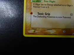 Gligar Common Reverse Holo Unseen Forces 57/115 HP Pokemon TCG - Image 2