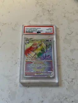 2022 Pokemon Sword & Shield Silver Tempest Fa / Lugia Vstar # 202 PSA 10 - Image 1
