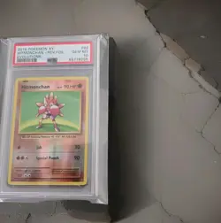 Hitmonchan Rev.Foil 62/108 Evolutions PSA (GEM MT-10) Pokemon - Image 1