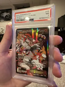 Pokemon Team Magma’s Groudon EX PSA 7 Double Crisis 2015 XY Near mint 15/34 #15 - Image 2