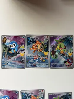 Pokemon First Partner Illustration Collection Turtwig Chimchar Piplup - Image 1