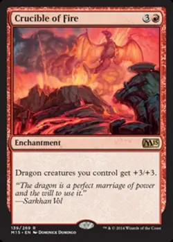 1x Crucible of Fire Moderate Play MTG Magic - Kid Icarus - - Image 1