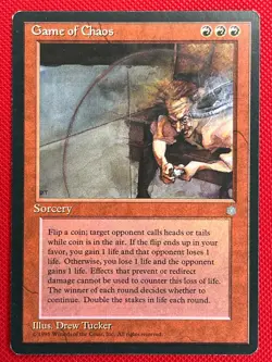 MTG 1X Game of Chaos X1 Ice Age Magic - LP - Image 1