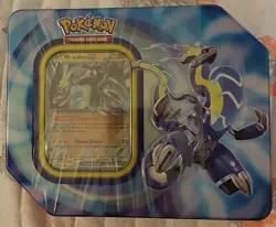 Pokemon TCG Paldea Legends Tin Koraidon Miraidon With 5 Booster Packs - Image 1