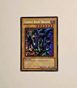 Serpent Night Dragon SRL-EN103 Spell Ruler Secret Rare Holo Bleed LP - Image 1