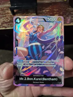 One Piece Card Game Mr. 2 Bon Kurei (Bentham) OP14-091 SR Alt Art English MINT - Image 3