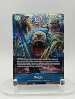 One Piece BUGGY OP09-051 PROMO Rare R Foil - Version 2nd Anniversary NM ENGLISH - Image 1