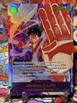 MONKEY D LUFFY - One Piece EB02-061 - AA Alt Art SEC Secret Rare - Anime 25th - Image 1