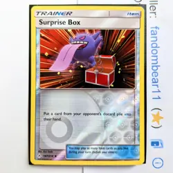 Gengar Surprise Box REVERSE HOLO card 187/214 SM Unbroken Bonds 2019 Pokemon TCG - Image 1