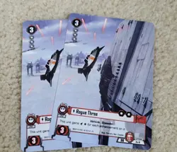 x2 Star Wars LCG The Card Game Rogue Three Alternate Art Promo FFG - Image 1