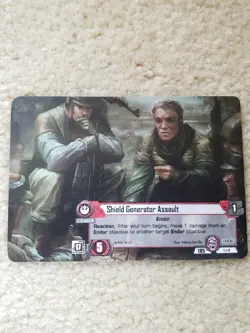 x2 Star Wars LCG The Card Game Shield Generator Assault Alternate Art Promo - Image 1