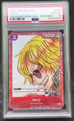 Sanji (Premium Card Collection -ONE PIECE FILM RED Edition-) ST01-004 PSA 10 - Image 1