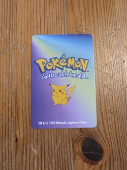 1998 POKEMON PIKACHU CARD KFC MINI NINTENDO #3 - Image 2