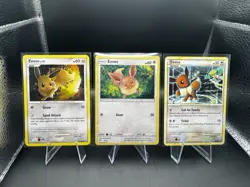 Pokemon Card Lot of 3 - Eevee 12/12 McDonalds Promo 2019 (Vintage) 2008, 2010 - Image 1
