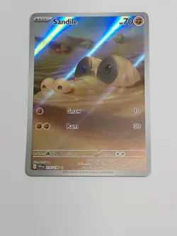 Pokemon TCG Scarlet & Violet Base Set Holo Card Sandile 216/198 NM Condition - Image 1