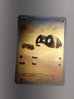 Pokemon TCG Scarlet & Violet Base Set Holo Card Sandile 216/198 NM Condition - Image 2