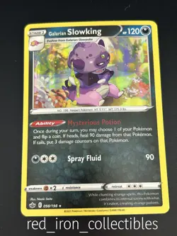 Galarian Slowking 098/198 Holo Rare Sword & Shield Chilling Reign Pokemon Card - Image 1