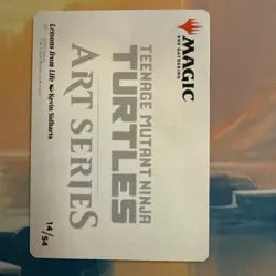 Lessons From Life 14/54 Art Series TMNT MTG Art Card NM/M - Image 4