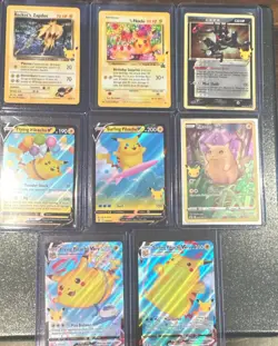 Pokemon TCG Celebrations Pikachu Zapdos Greninja Card Lot 8x English - Image 1