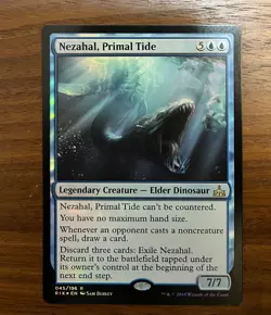 *Foil* Nezahal, Primal Tide (Rivals of Ixalan) Magic Card - Image 1