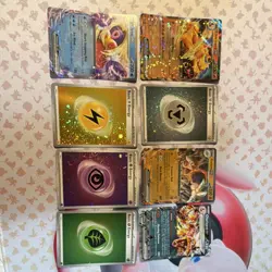 Pokemon TCG 9 Card Lot GX Holo Jynx Charizard Golem Basic Energy English - Image 1