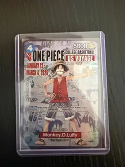 Bandai One Piece CCG Monkey D. Luffy US Voyage Promo Card P-055 - Image 1