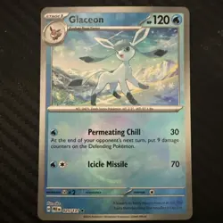Pokemon Glaceon Master Ball Card Sv: Prismatic Evolutions 025/131 - Image 1