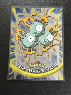 Magneton Topps Holo Vintage Pokemon Card #82 Nm Blue Tv Animation Edition - Image 1