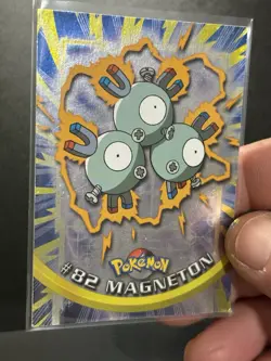 Magneton Topps Holo Vintage Pokemon Card #82 Nm Blue Tv Animation Edition - Image 2