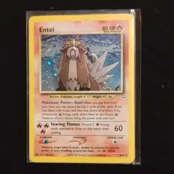 Pokemon Entei Neo Revelation Holo Rare English 80 HP Basic Card #6/64 - Image 1