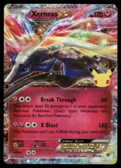 Xerneas EX NM 97/146 Celebrations: Classic Collection Pokemon Card - Image 1