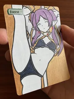 Altered Art MTG Magic Card - Frieren - Hand Painted Anime Manga Waifu Alter - Image 2