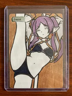 Altered Art MTG Magic Card - Frieren - Hand Painted Anime Manga Waifu Alter - Image 3