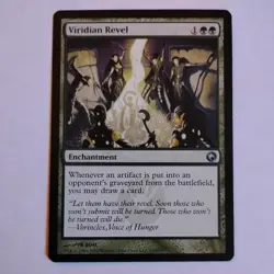 Viridian Revel x1 Scars of Mirrodin MTG Magic the Gathering Green Enchantment - Image 1