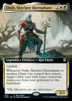 1 x Orah, Skyclave Hierophant - Foil - Extended Art Buy-A-Box Promo - Zendikar R - Image 1