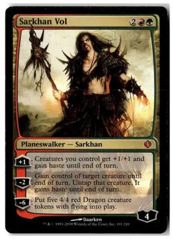 MTG Sarkhan Vol - Shards of Alara Moderately Played English - Image 1