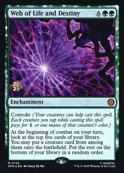 Web of Life and Destiny - Foil Prerelease Promo SPM NM MTG - Image 1