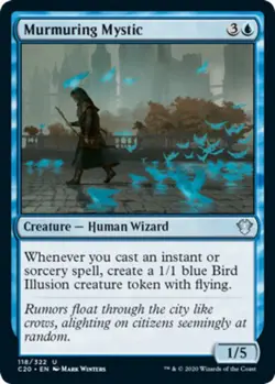 Hero Deal, English - 4 x MTG Murmuring Mystic Commander 2020 - Image 1