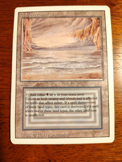 MTG Underground Sea Revised Dual Land Vintage Magic the Gathering LP/NM - Image 1