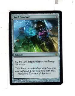 MTG SkeenAB Soul Conduit FOIL from New Phyrexia. LP. - Image 1