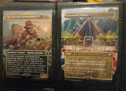 Lot Of 6 Jurassic Park World MtG Ian Malcolm Elie And Alan Command Tower Ixalan - Image 2